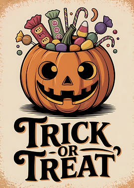 Trick or Treat Pumpkin Candy