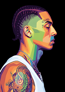 Colorful Portrait of a Man