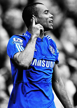 Ashley Cole in Chelsea Jersey