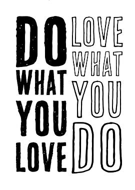 Do What You Love Typography