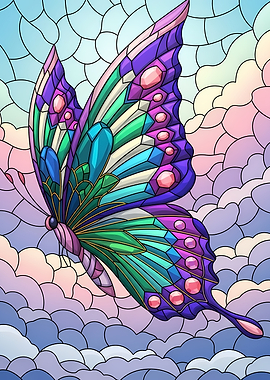 Stained Glass Butterfly