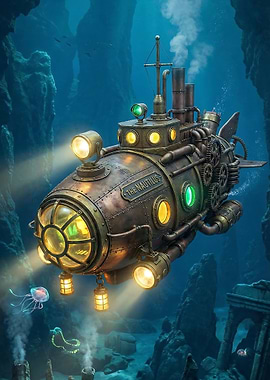 The Nautilus Steampunk Deep Sea Explorer