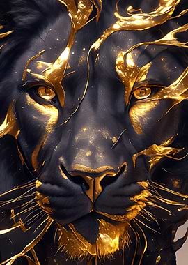 Golden Lion Portrait