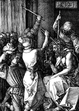 Christ Crowned with Thorns Albrecht Durer Engraving
