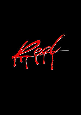 Playboi Carti Red dripping text on