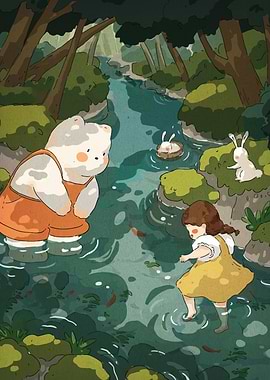 Forest Stream Adventure