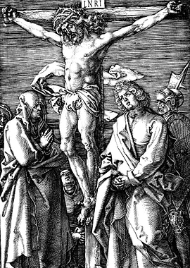Crucifixion of Jesus Christ Albrecht Durer Engraving