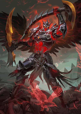 Armored Warrior with Scythe