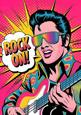 Elvis Presley Pop Art Illustration