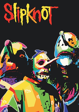 Slipknot Band Colorful Pop Art