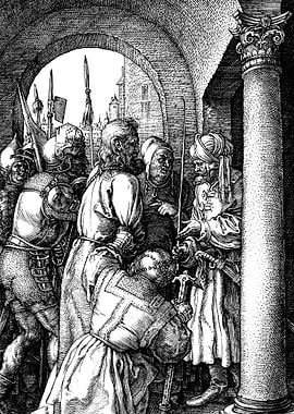 Christ before Pilate Albrecht Durer Engraving