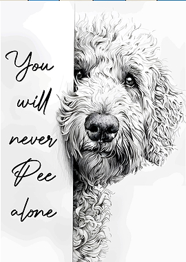 Dog Art: You Will Never Pee Alone