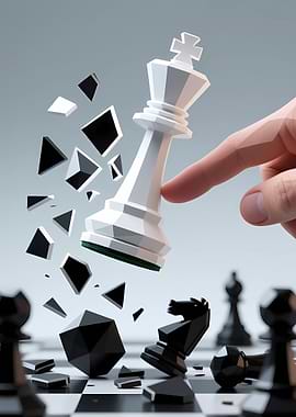 Shattered Chess King