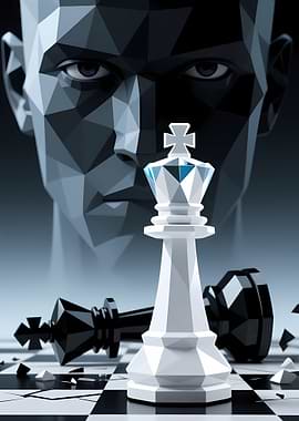 Chess Game Strategy with Geometric Man