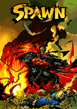Spawn Comic Book Cover Art