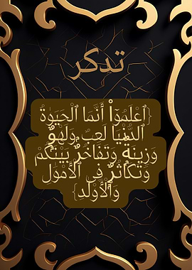 The Illusion of Worldly Life – Quranic Verse