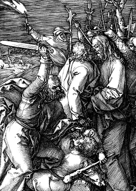 The Betrayal of Christ Albrecht Durer Engraving