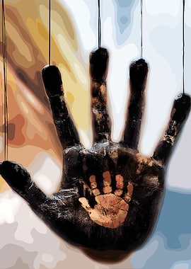 Hand Puppet with Child's Handprint