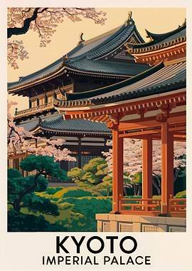 Kyoto Imperial Palace Art Print