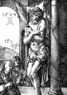 Man of Sorrows Albrecht Durer Engraving