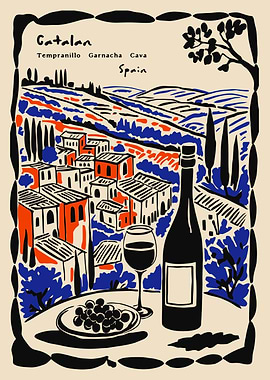 Catalan Wine Country Still Life