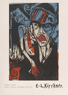 Female Rider by Ernst Ludwig Kirchner