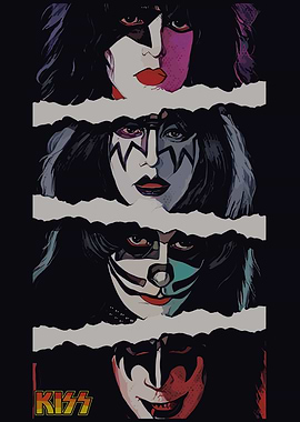 KISS Band Members Portrait
