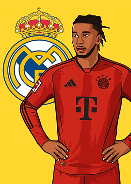 Soccer Player with Real Madrid Logo