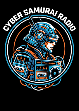 Cyber Samurai Radio Illustration