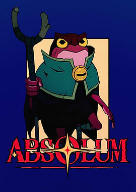 Absolum Frog Wizard Cartoon Illustration