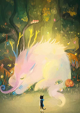 Forest Guardian and Cat Companion