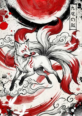 Nine-tailed Fox Digital Art