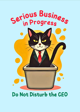 Serious Business Cat CEO