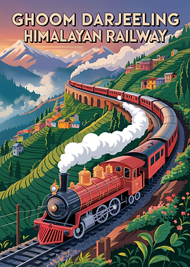 Ghoom Darjeeling Himalayan Railway Poster