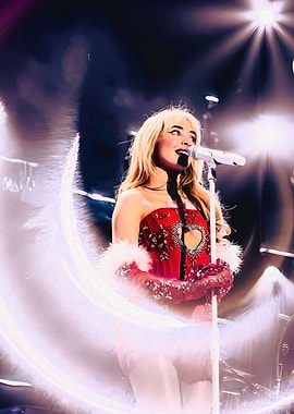 Sabrina Carpenter performing on stage