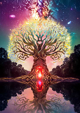 Mystical Tree of Life Reflection