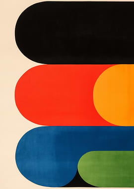 Abstract Geometric Color Blocks