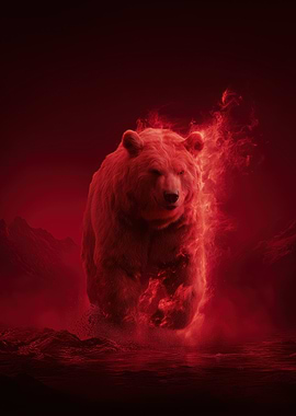 Fiery Red Bear