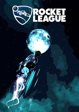 Rocket League Car to the Moon