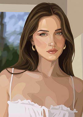 Portrait of a Woman with Gold Earrings