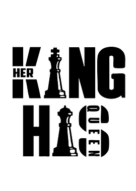 Her King His Queen Chess Design