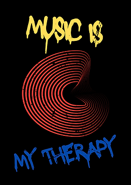 Music is My Therapy Graphic