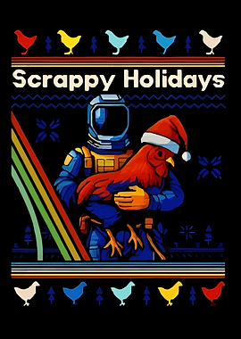 Scrappy Holidays Ugly Christmas Sweater Design