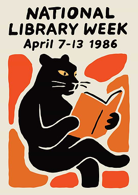 National Library Week 1986 Poster