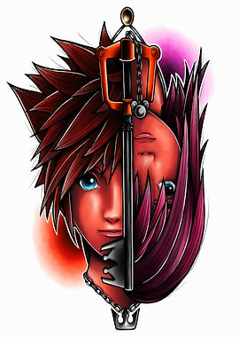 Kingdom Hearts Sora and Roxas Portrait