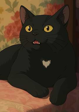 Jiji the Cat Illustration