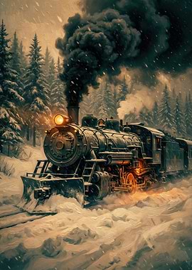 Winter Train Journey