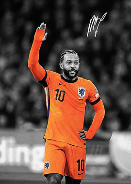 Depay in Netherlands Jersey