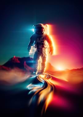 Astronaut on Alien Planet
