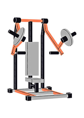 Weightlifting Machine Illustration